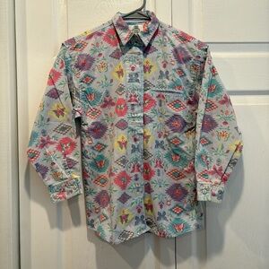 Vintage Levi Strauss Western Butterfly Button Up - Size Medium